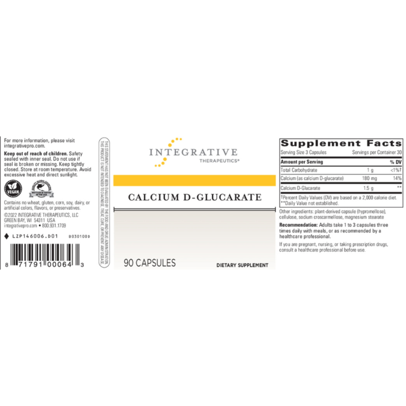 Calcium D-Glucarate - Integrative Therapeutics