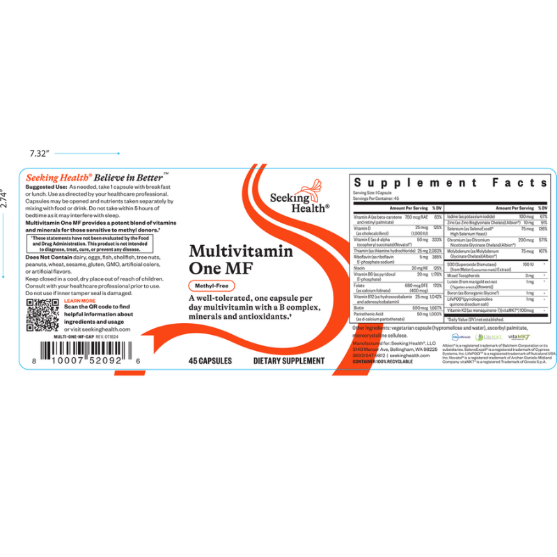 Multivitamin One MF - Seeking Health