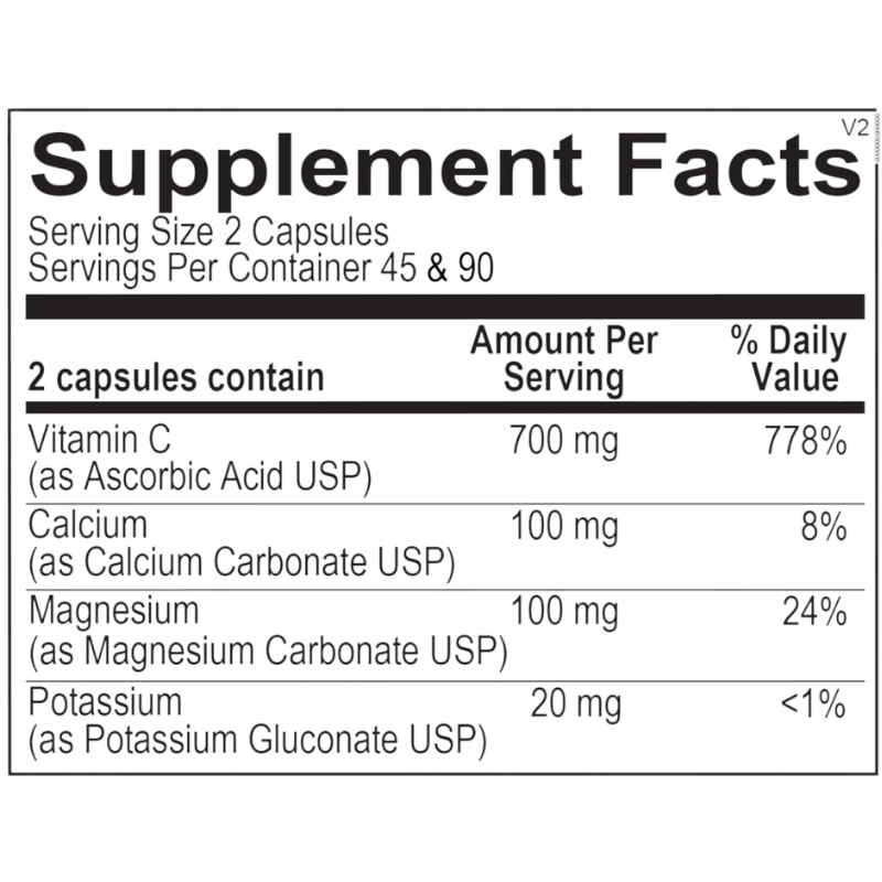Buffered C Capsules - Ortho Molecular