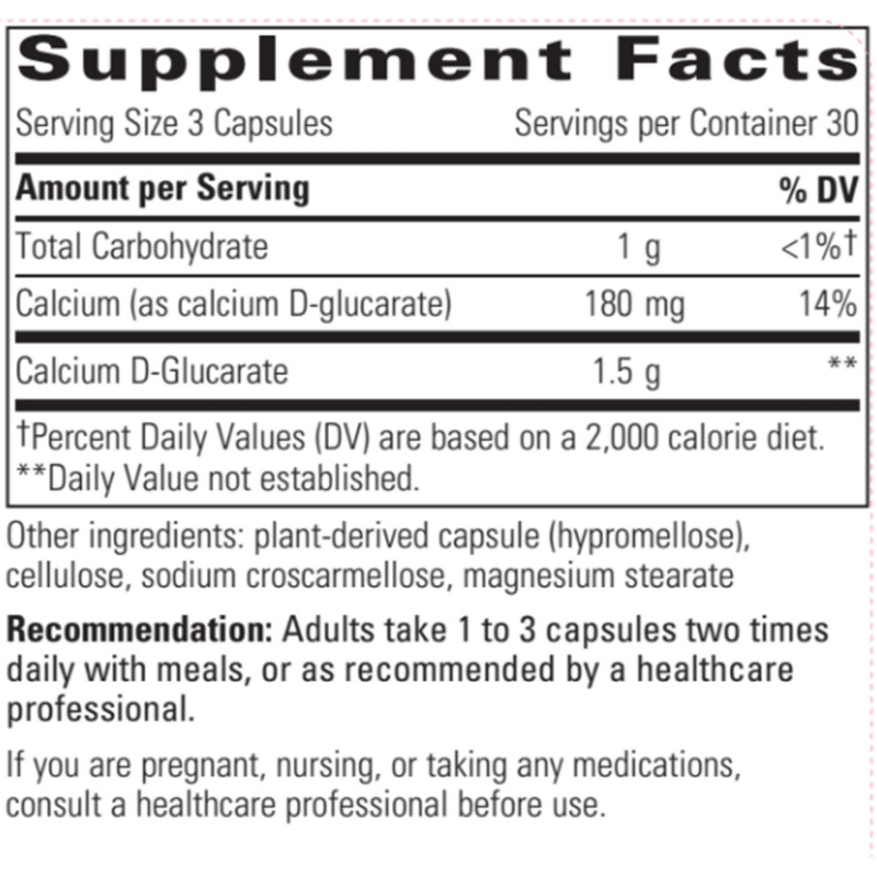 Calcium D-Glucarate - Integrative Therapeutics